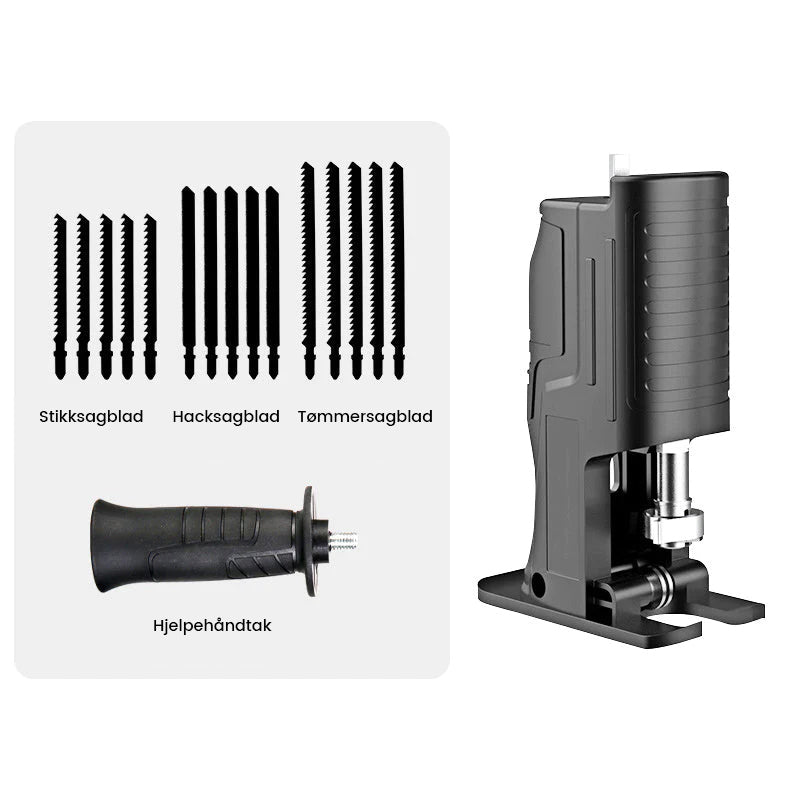 Adapter for elektrisk drill til bajonettsag