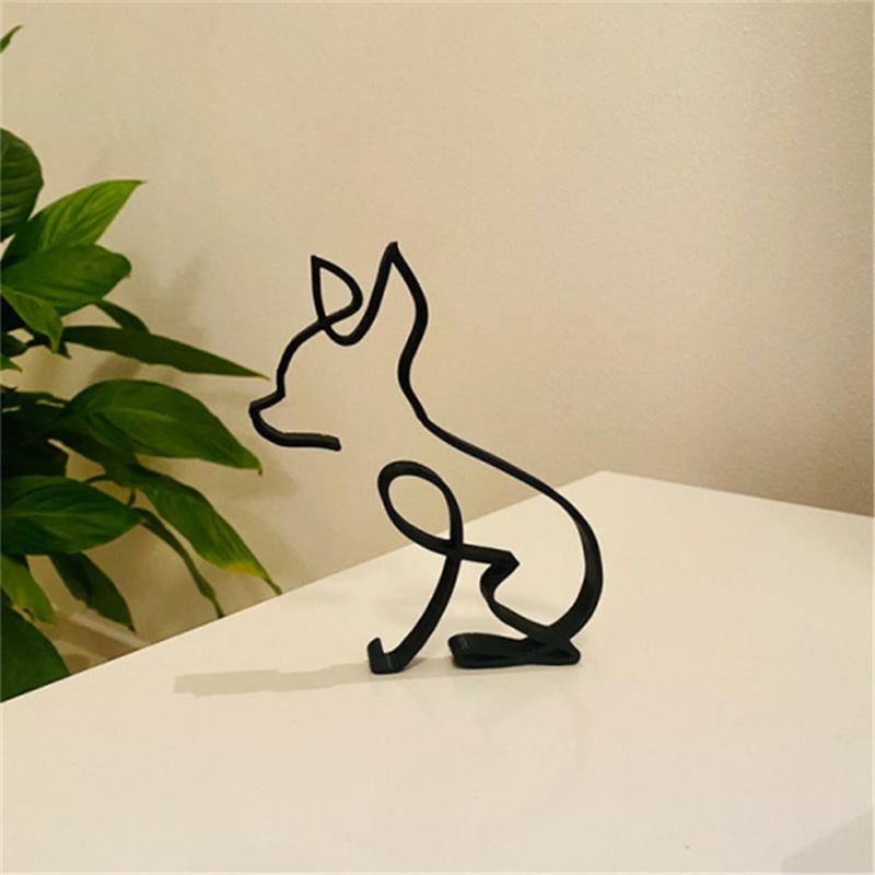 Hund minimalistisk kunst skulptur