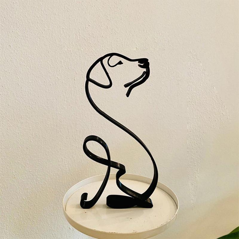 Hund minimalistisk kunst skulptur