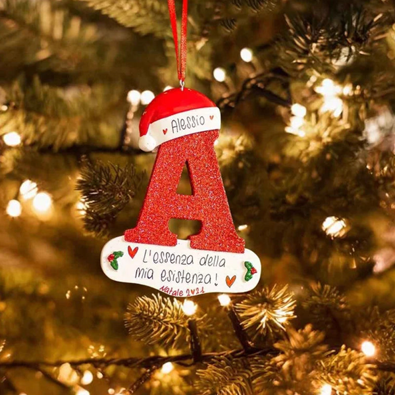 DIY Letters Christmas Hanging Ornaments