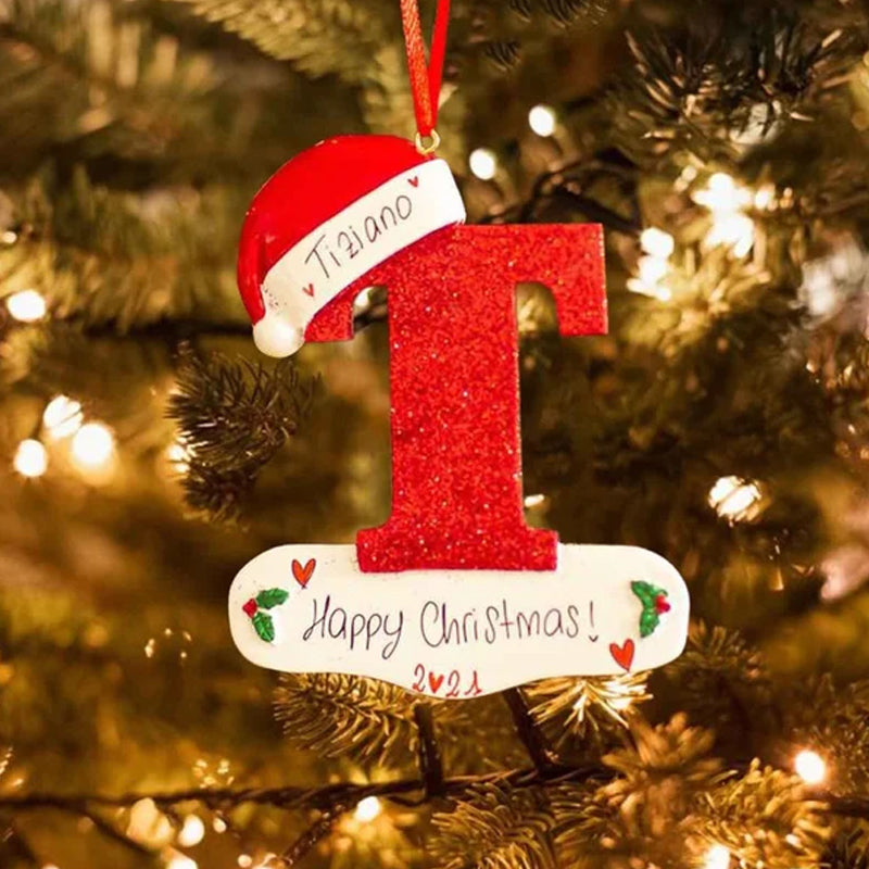 DIY Letters Christmas Hanging Ornaments