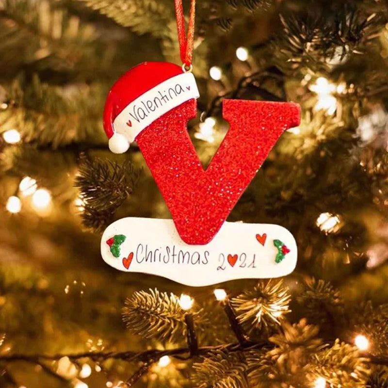 DIY Letters Christmas Hanging Ornaments