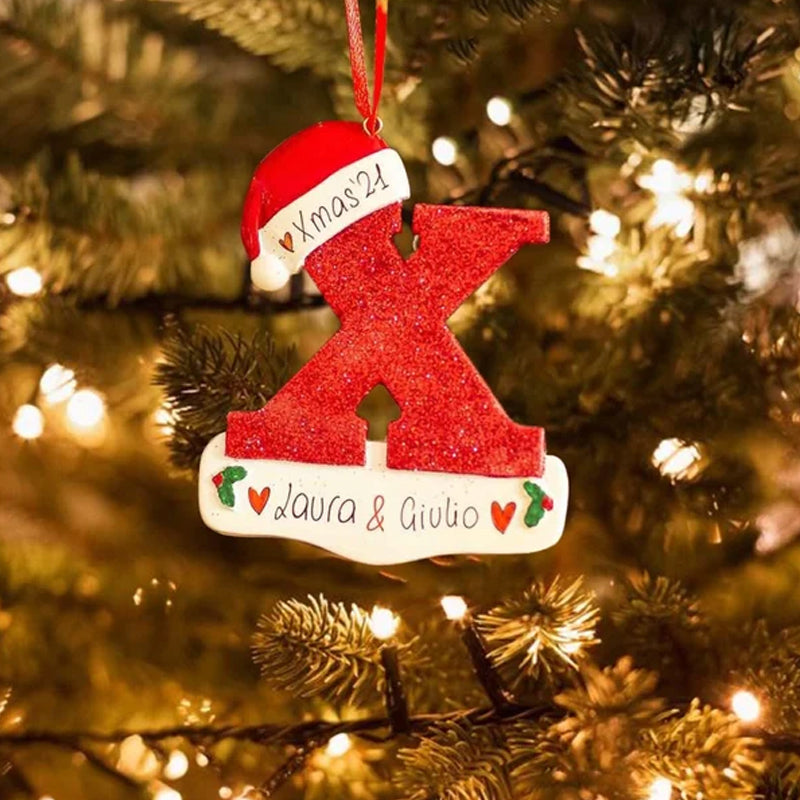 DIY Letters Christmas Hanging Ornaments