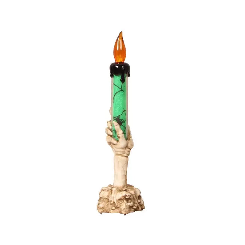 Halloween Skull Candle Holder Light