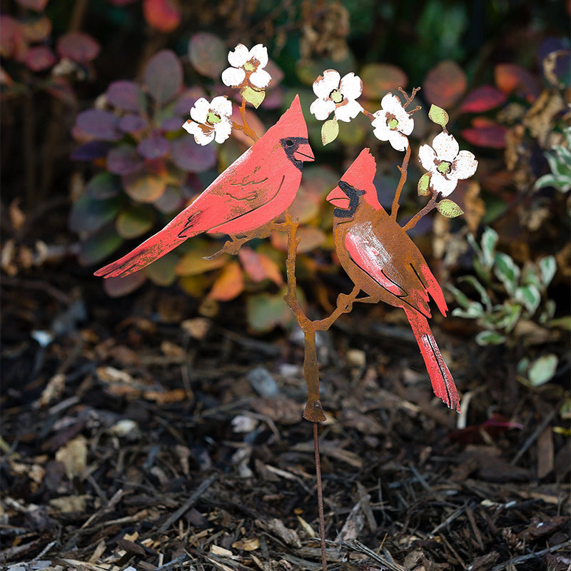 Iron Red Bird Ornament