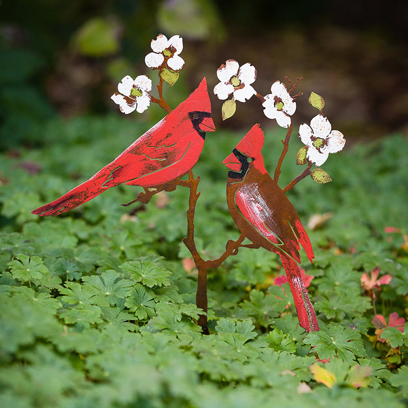 Iron Red Bird Ornament