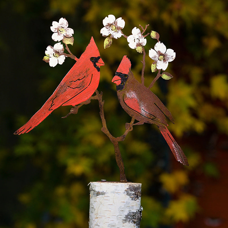 Iron Red Bird Ornament