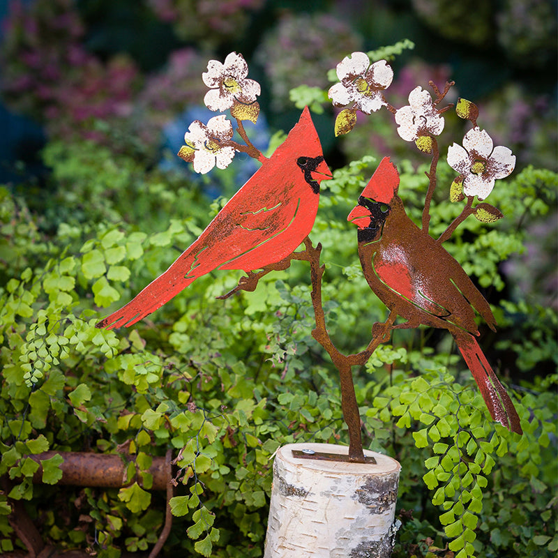 Iron Red Bird Ornament