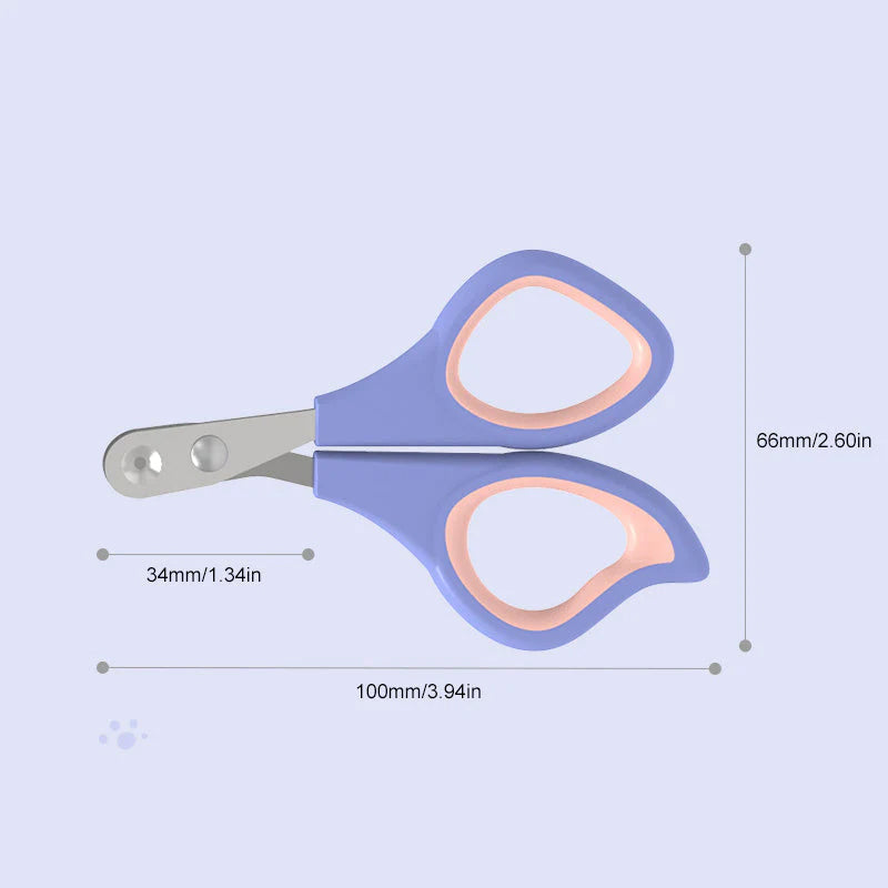 Profesjonell negleklipper med runde hull mot utilsiktet kjæledyr