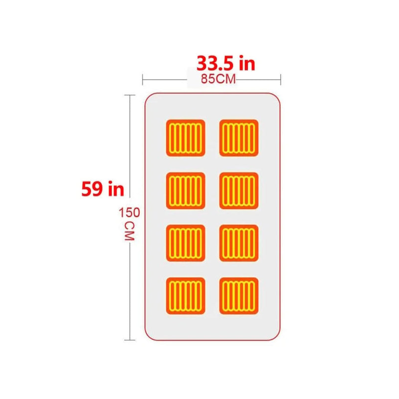 USB Varme Varmt Sjal - Elektrisk Varme Plysj Teppe