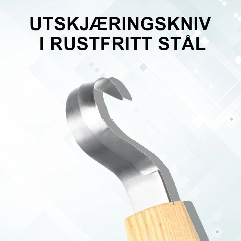 Kurvet Utskjærings Kniv