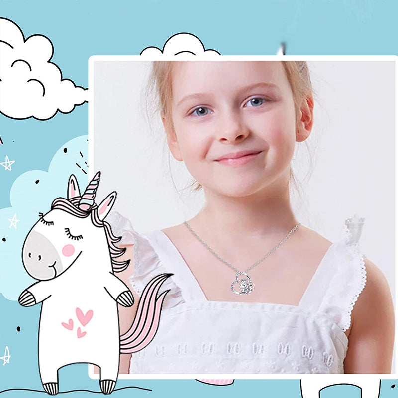 "You Are Magical" - Unicorn Princess Earrings and Necklace