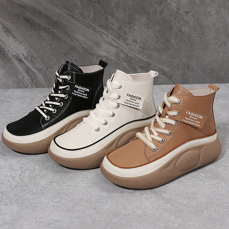 Women's High Top Thick Sole Martin Boots