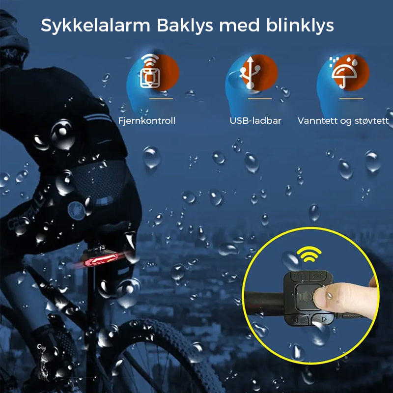 Sykkel baklys alarm