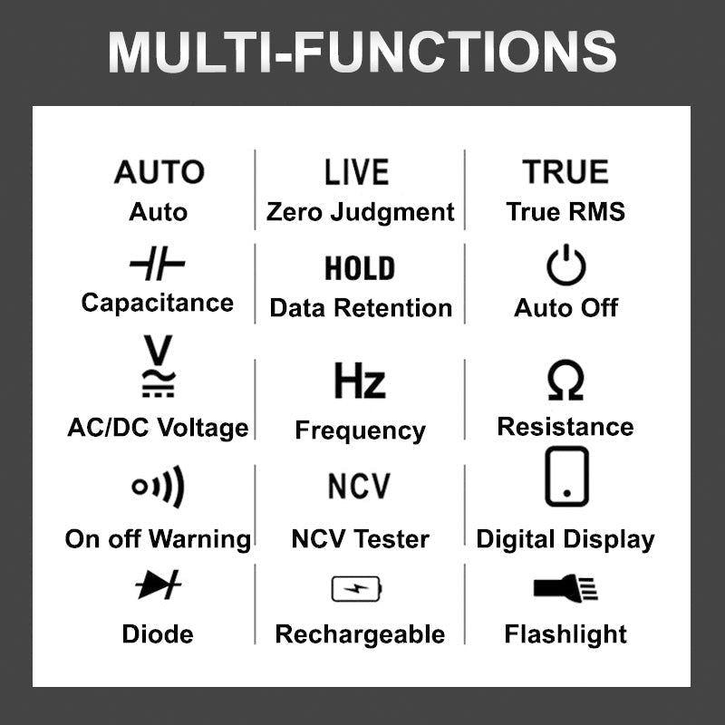 Digitalt multimeter for generell bruk