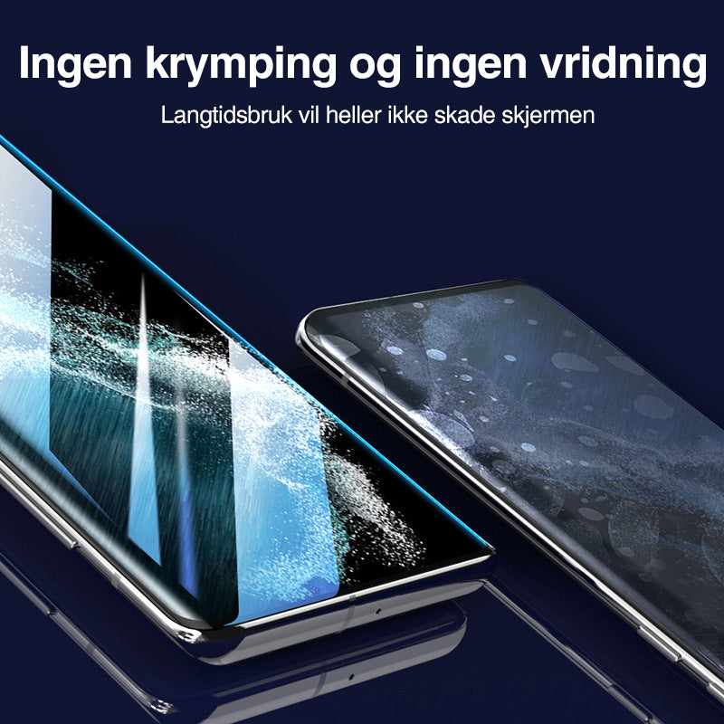 Premium skjermbeskytterfilm med installasjonsboks for Galaxy S23 Ultra