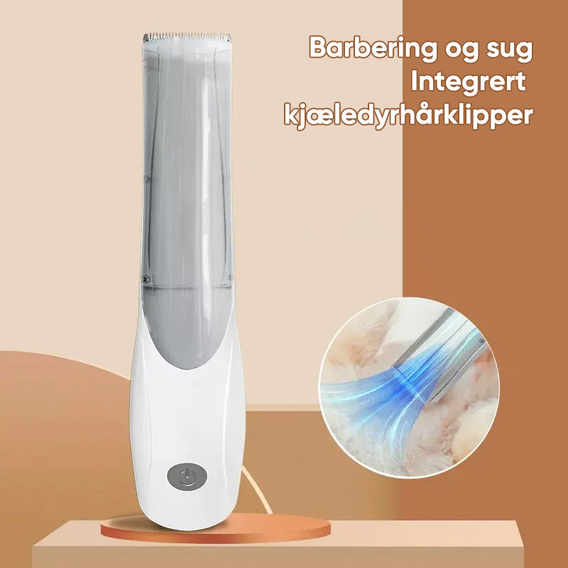 SAKER® barberings- og sugeintegrert kjæledyrhårklipper