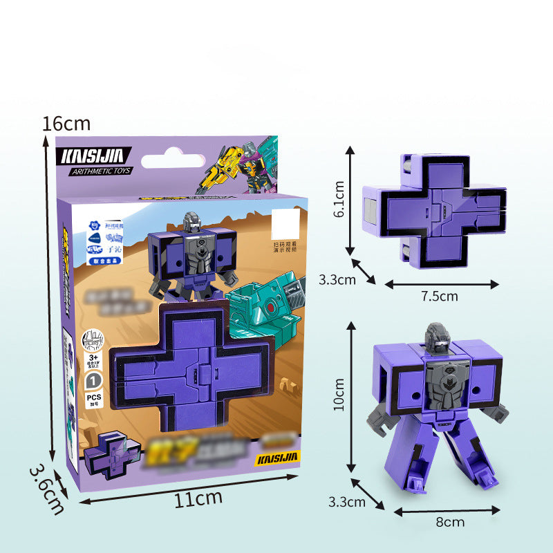 Leketøysdeformasjon Number Transform Robot