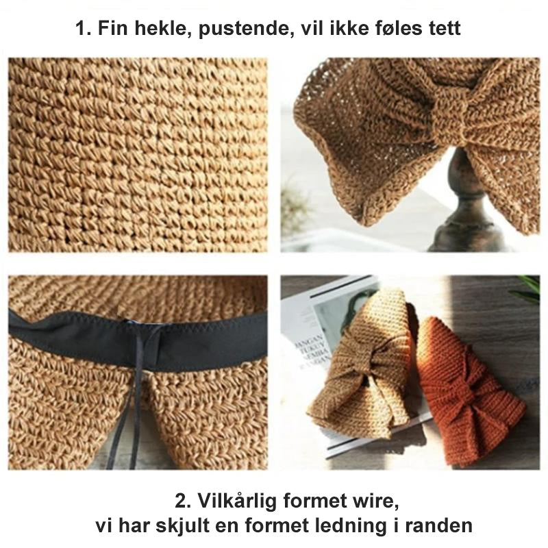 Sommerhatt med randen og sløyfen