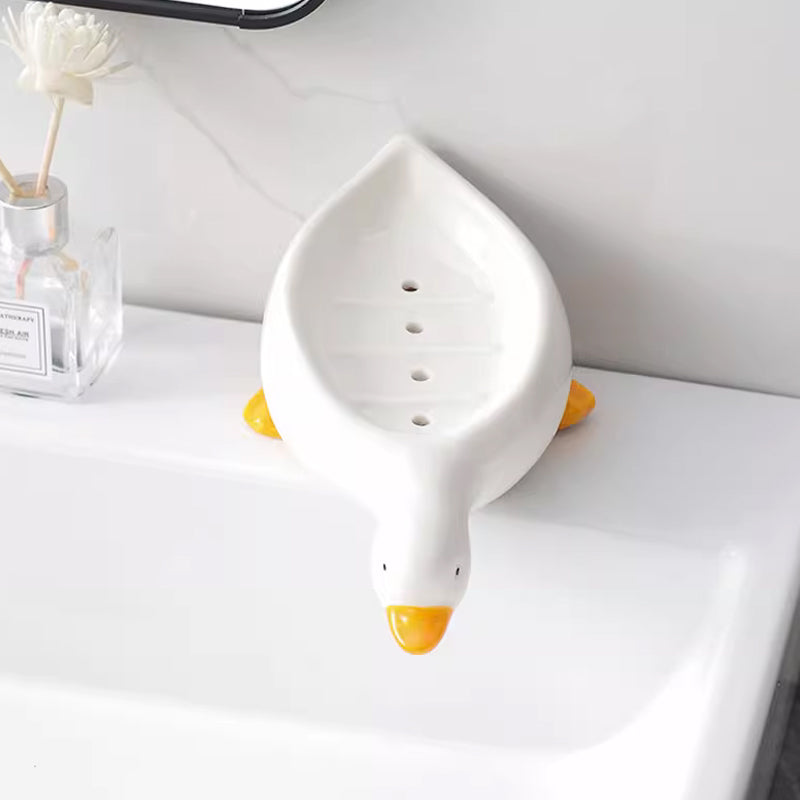 Ceramic Duck Soap Box