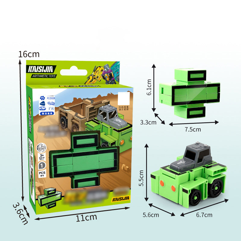 Leketøysdeformasjon Number Transform Robot