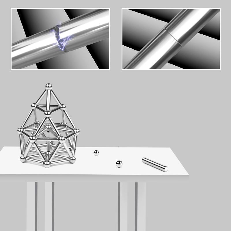 DIY magnetiske kuler og stangsett