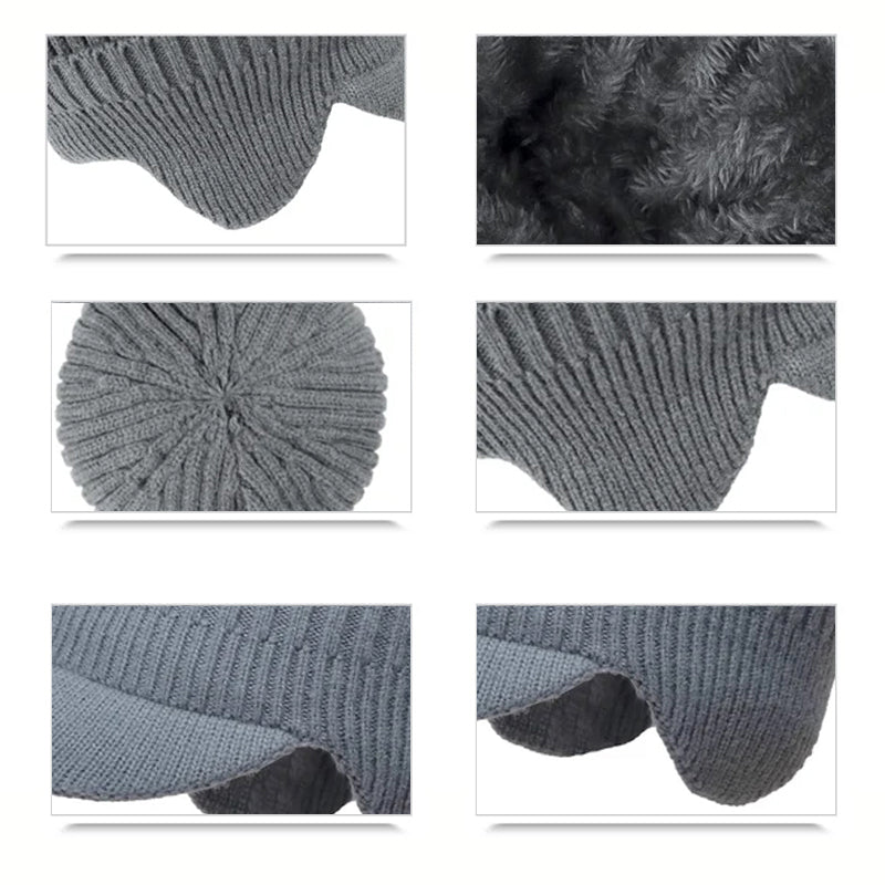 Outdoor Riding Elastic Warm Ear Protection Knitted Hat