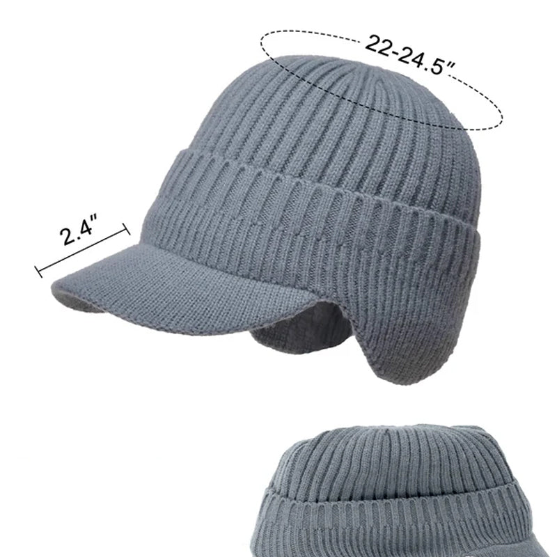 Outdoor Riding Elastic Warm Ear Protection Knitted Hat