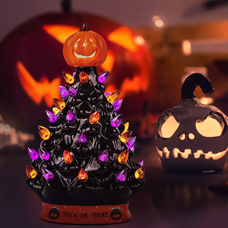 Halloween Colored Lights Christmas Tree