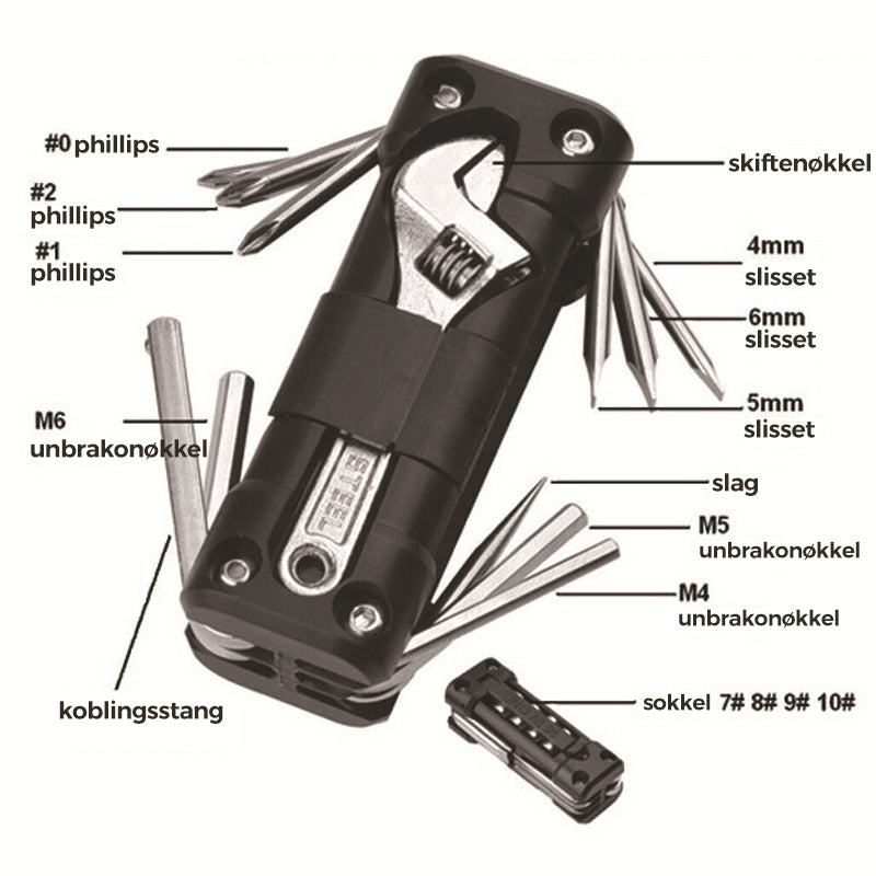 Multitool Tire Repair Tool Set