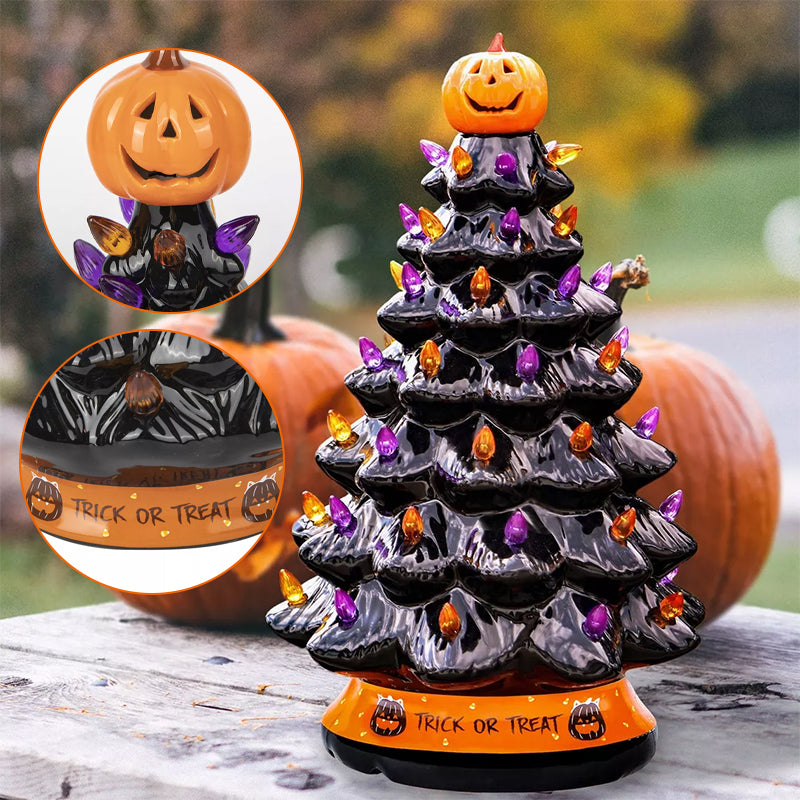 Halloween Colored Lights Christmas Tree