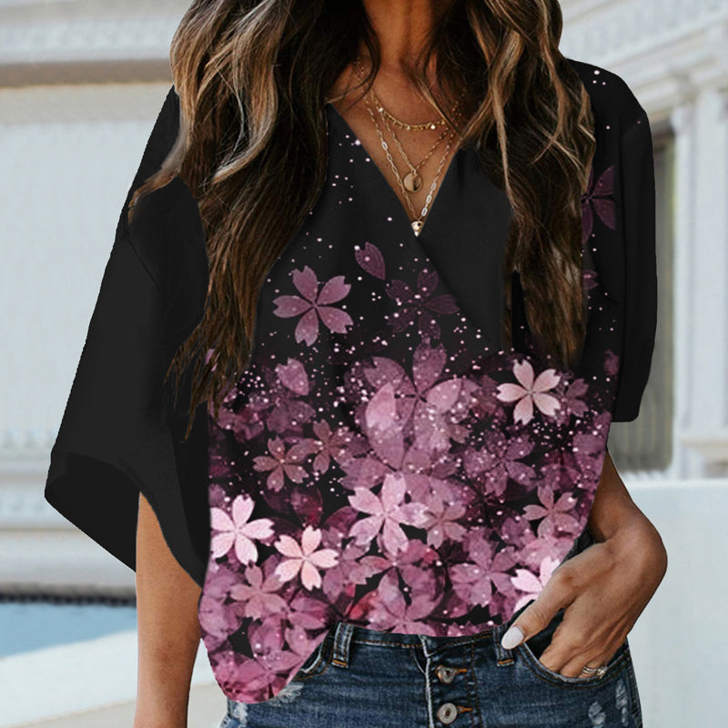 Elegant bluse med løs passform