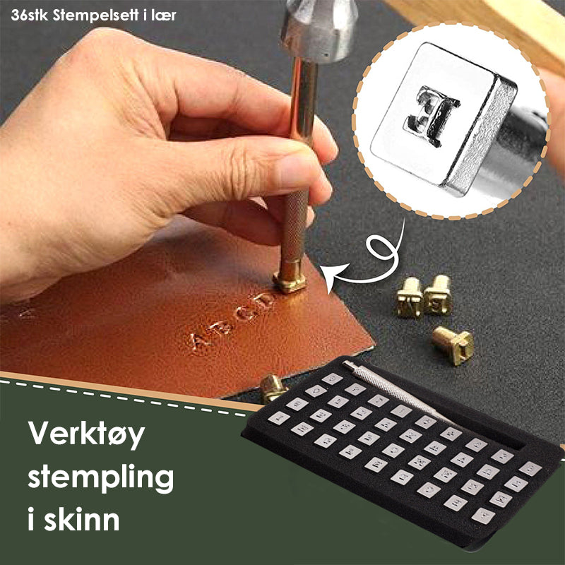 DIY stempling lærverktøysett