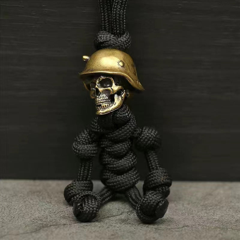 Skjelettsoldat Paracord nøkkelring