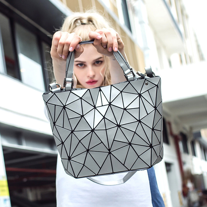 Diamond bucket bag