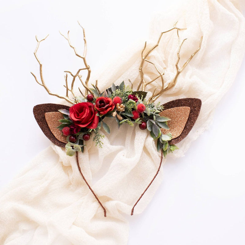 Reindeer Headband-Christmas Reindeer Antler