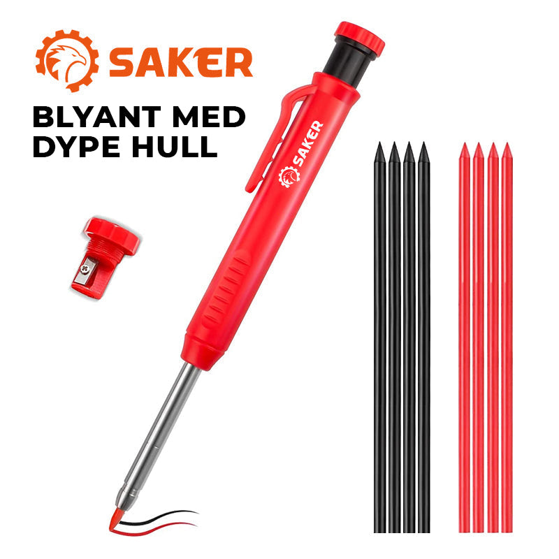 Saker blyant for markering i dype hull