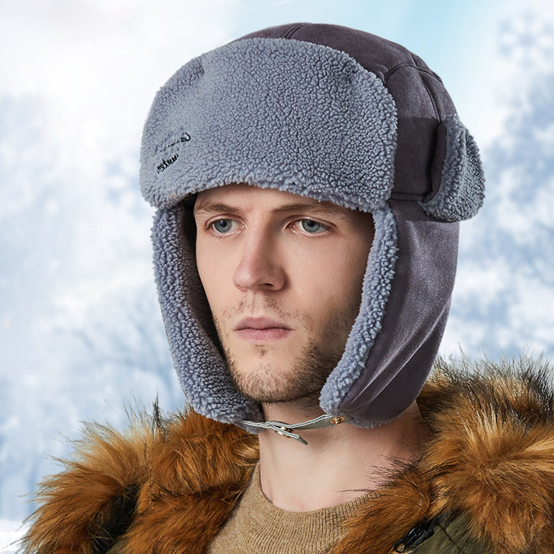 Winter Trapper Hat for Men Cap with Ear Flaps