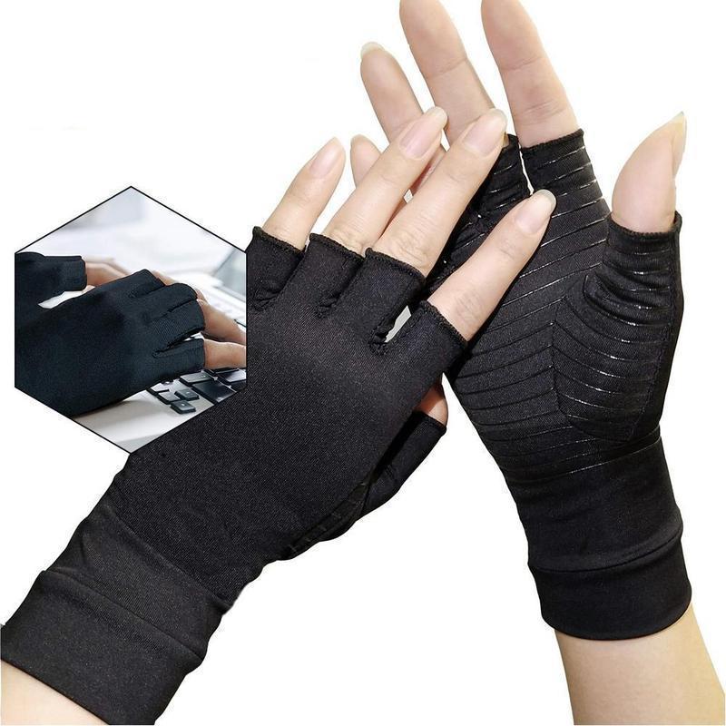 Copper Arthritis Compression Gloves Updated Version, 1 Pair