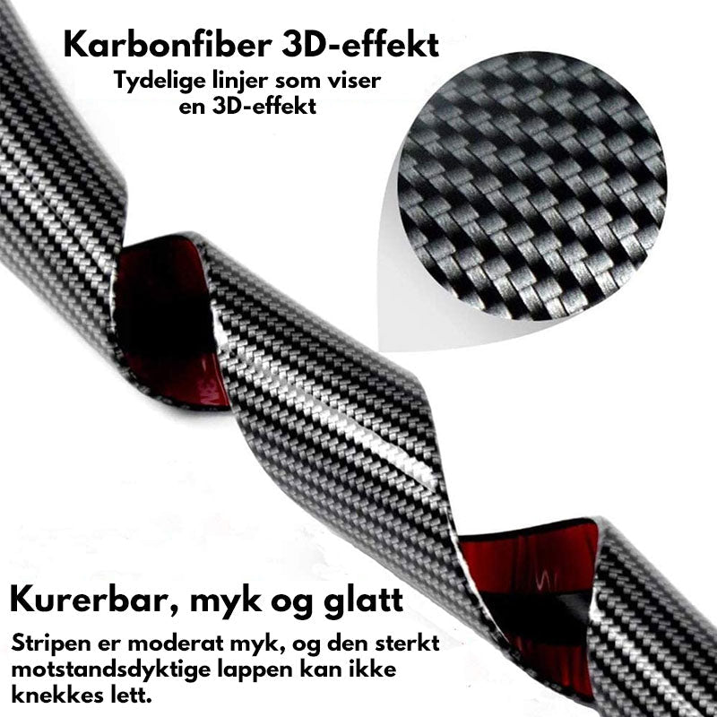 Bil karbonfiber terskel klistremerke