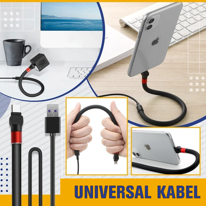 3-i-1 telefonholder universalkabel