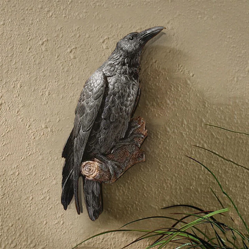 Raven Resin Wall Decoration