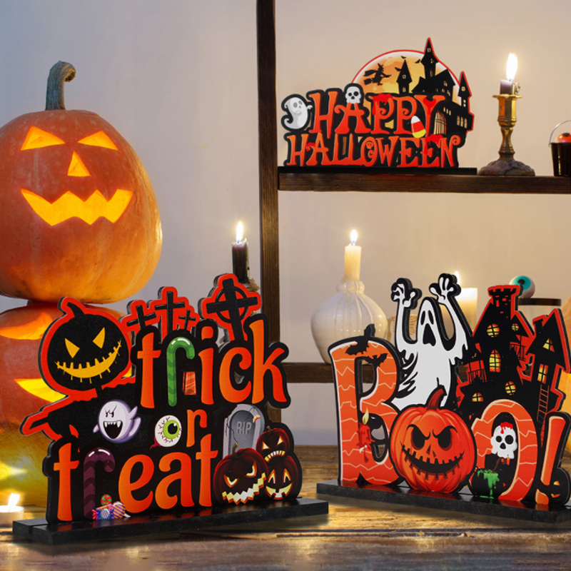 Halloween-tema Bordpynt i tre