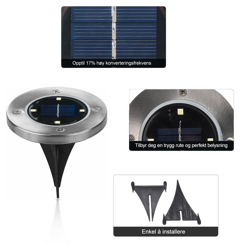 LED Solar baklys