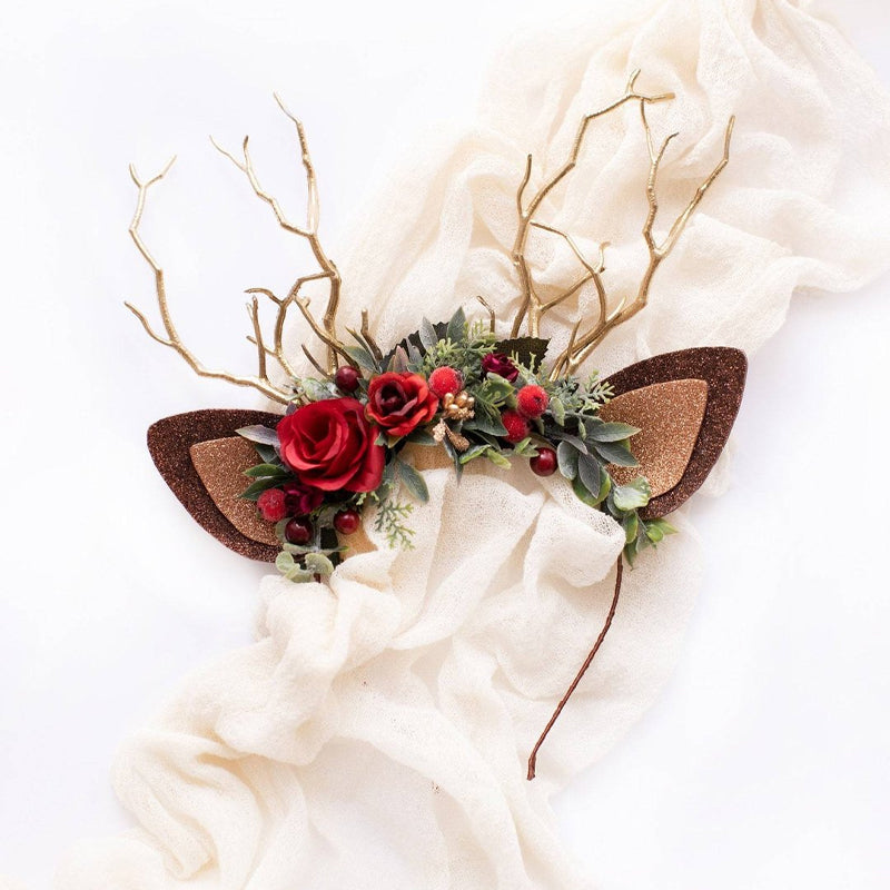 Reindeer Headband-Christmas Reindeer Antler