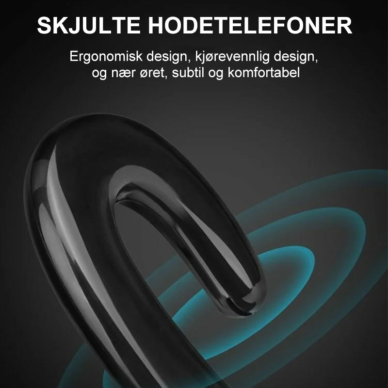 Bluetooth-hodetelefoner med lyd konduksjon gjennom bein