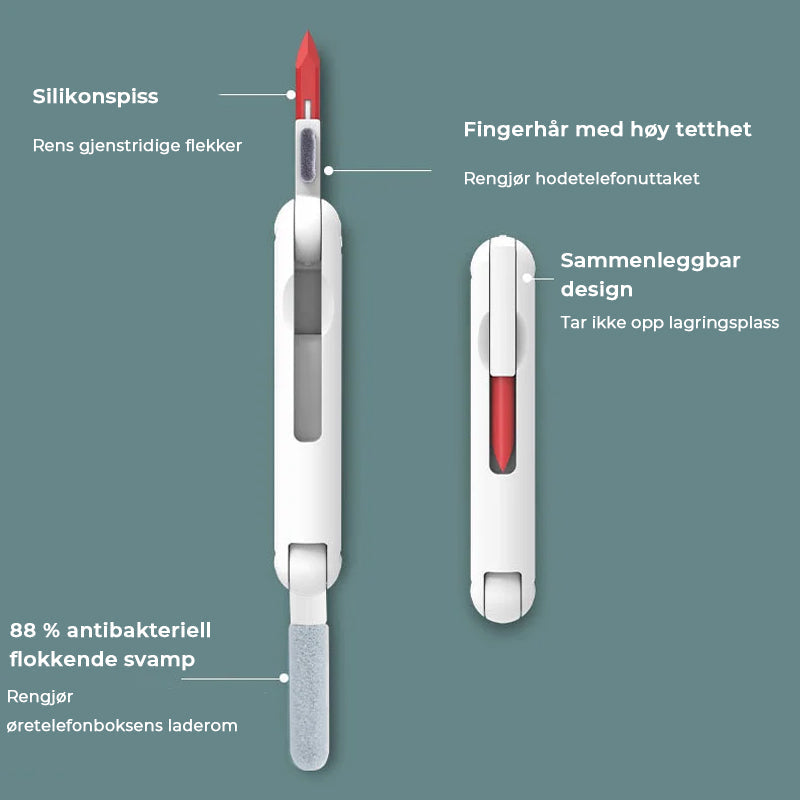 7-i-1 elektronikkrensesett