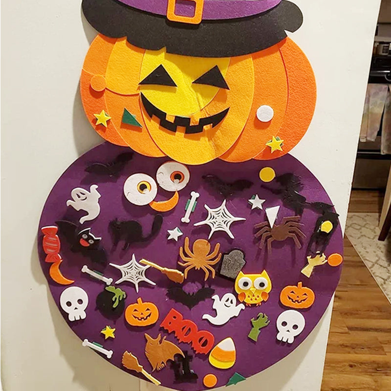 New DIY Halloween Felt Pumpkin Witch