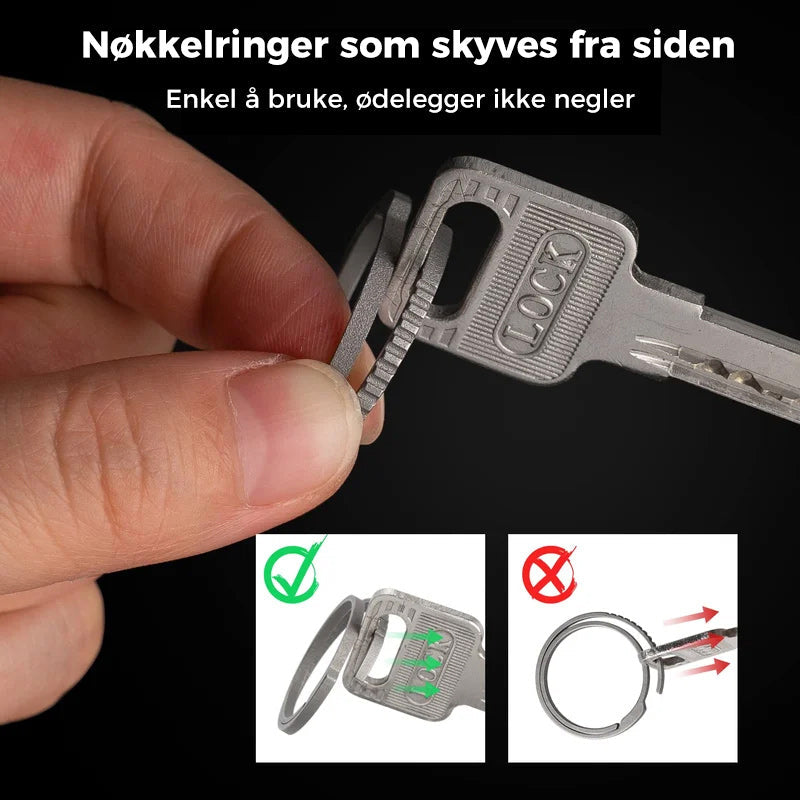 Karabinnøkkelring klips