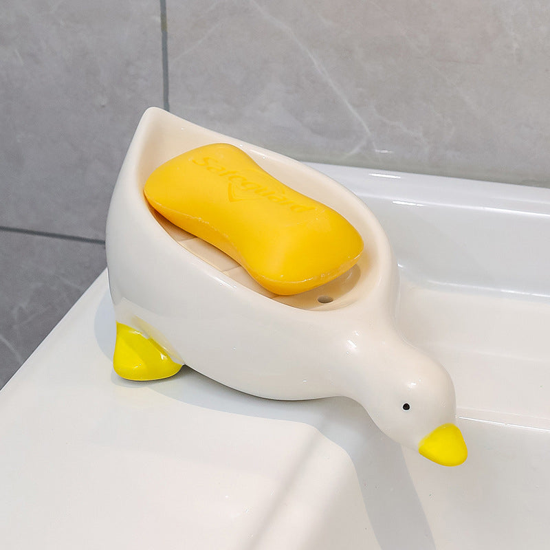 Ceramic Duck Soap Box